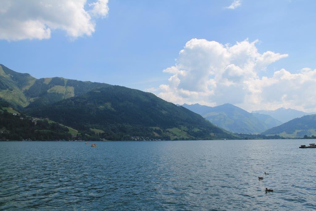 Het mooie meer in Zell am See