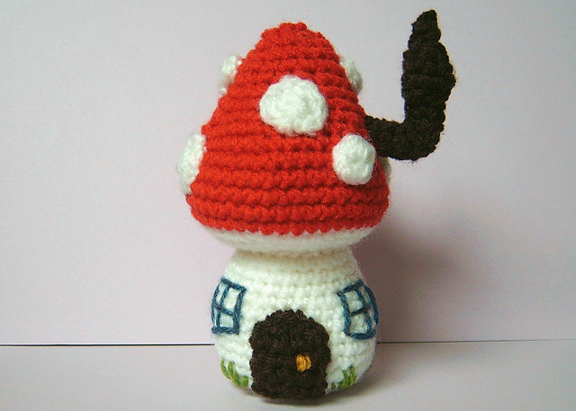 Toadstool house by Christina Eady, paid pattern.