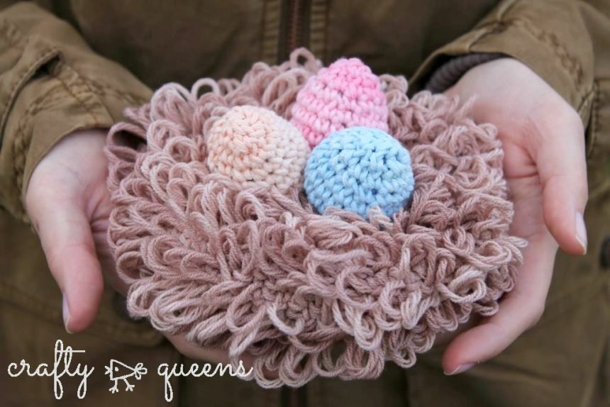 Eggs in a nest - Free pattern! - New Leaf Designs