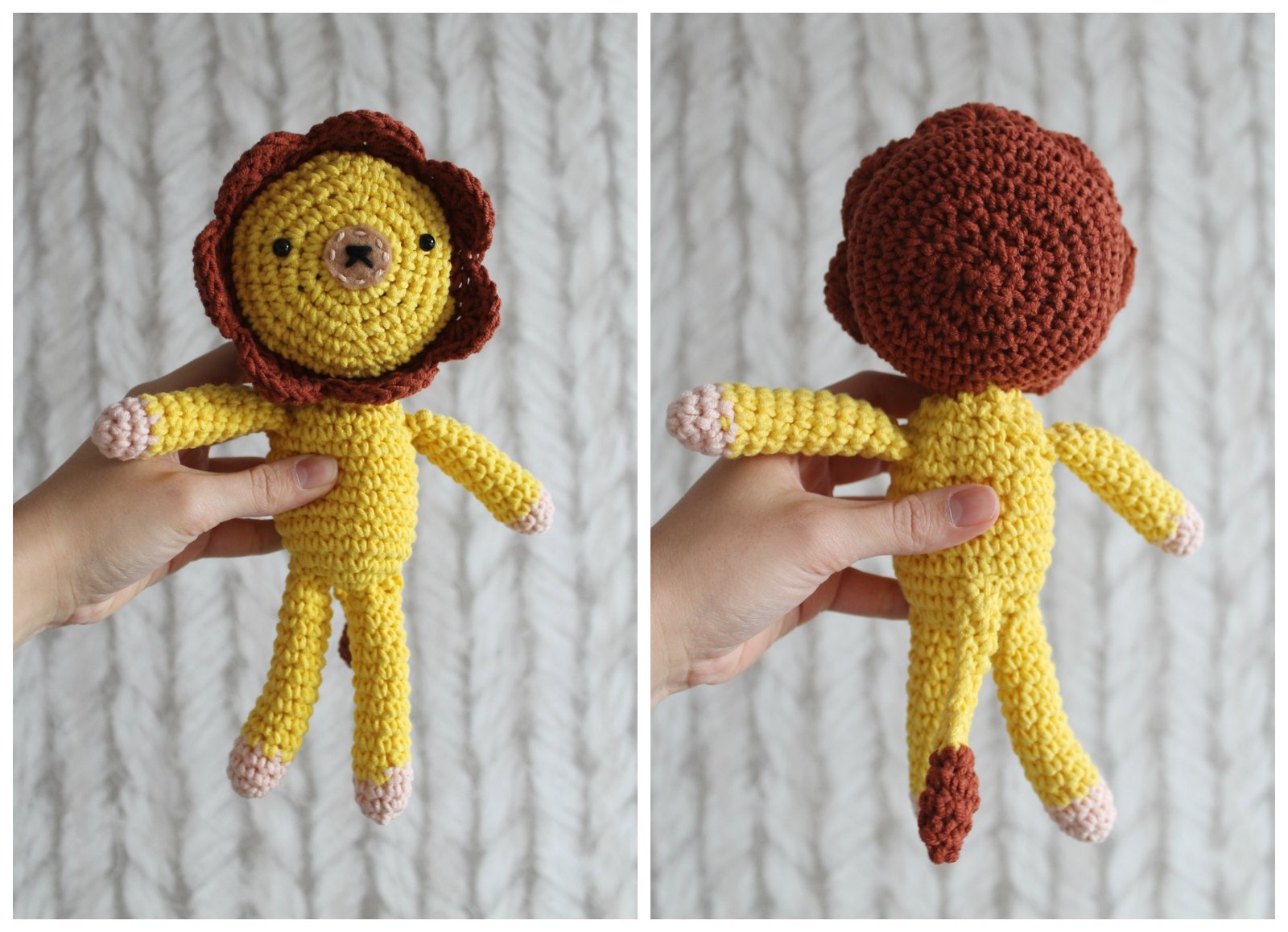 Amigurumi Leeuw voor achter