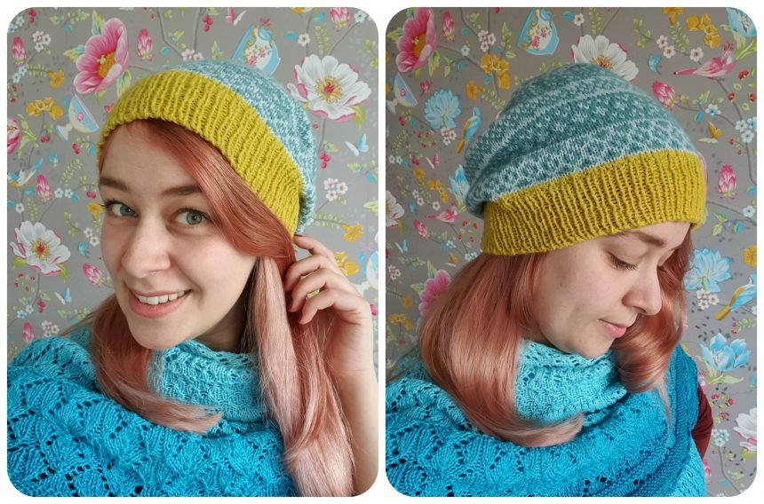 striped and stranded hat pattern