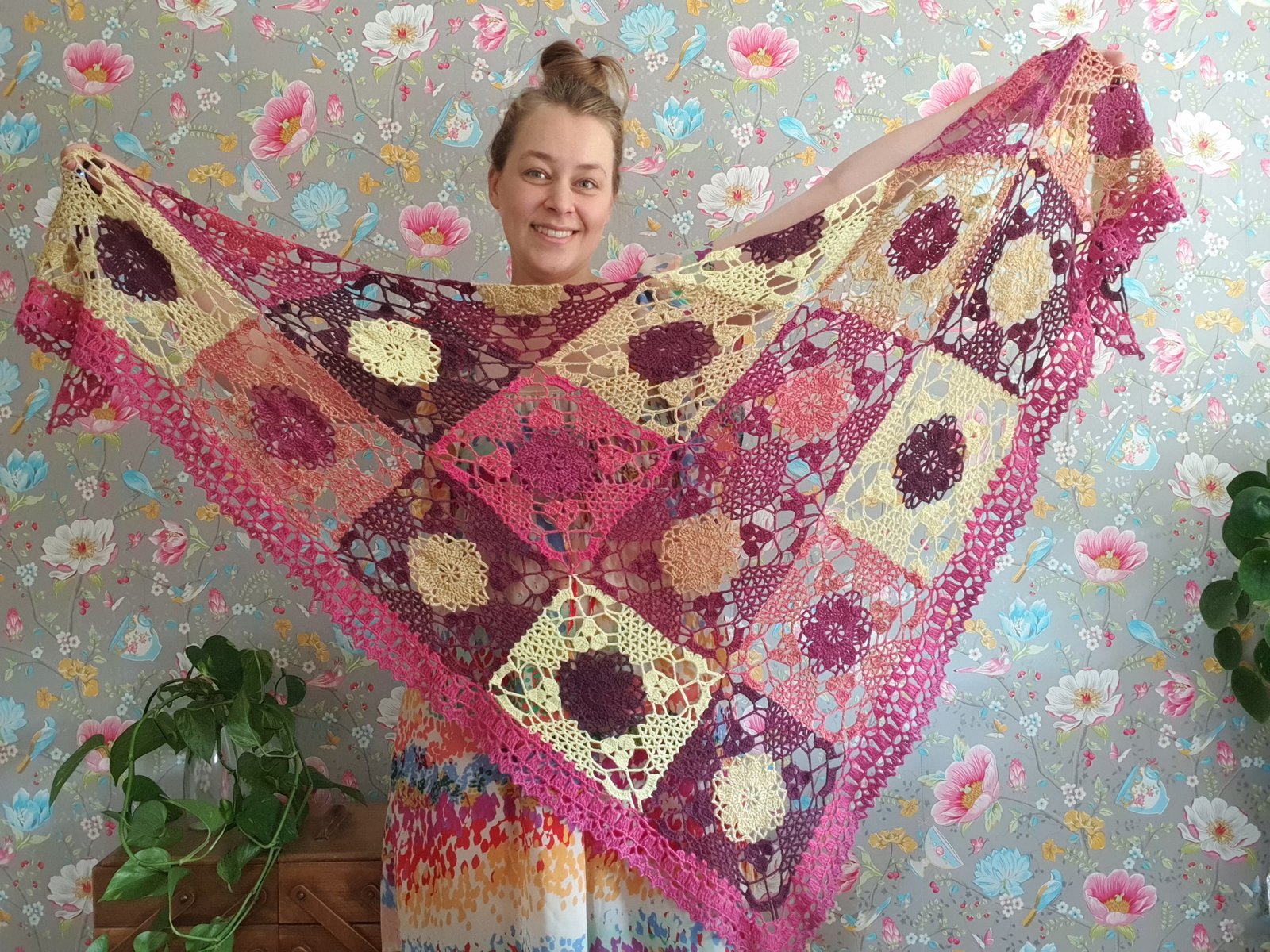 Quilting Triangles Shawl