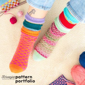 Scheepjes Pattern Portfolio Arcadia Sock Patterns
