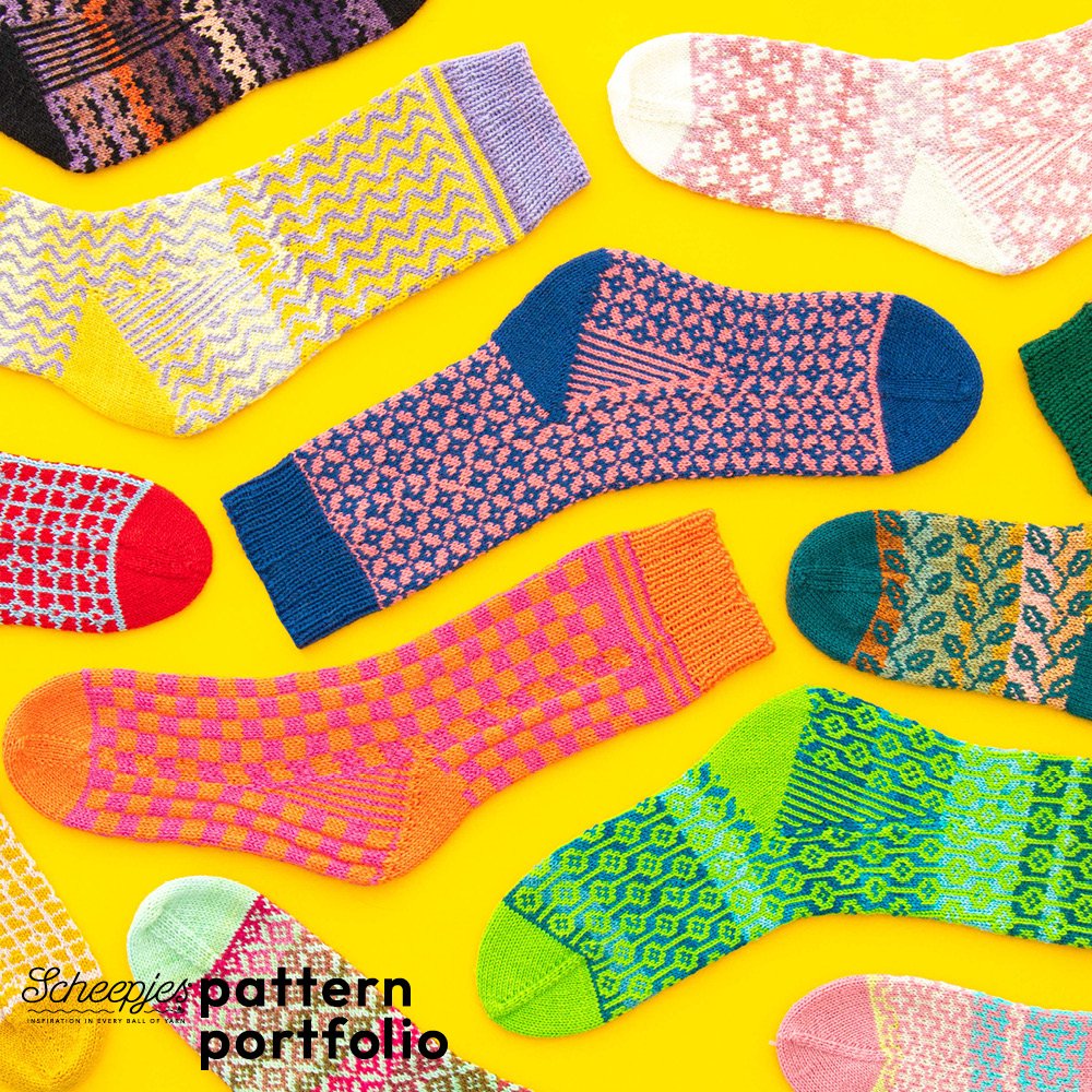 Scheepjes Pattern Portfolio Arcadia Sock Patterns - Image 2